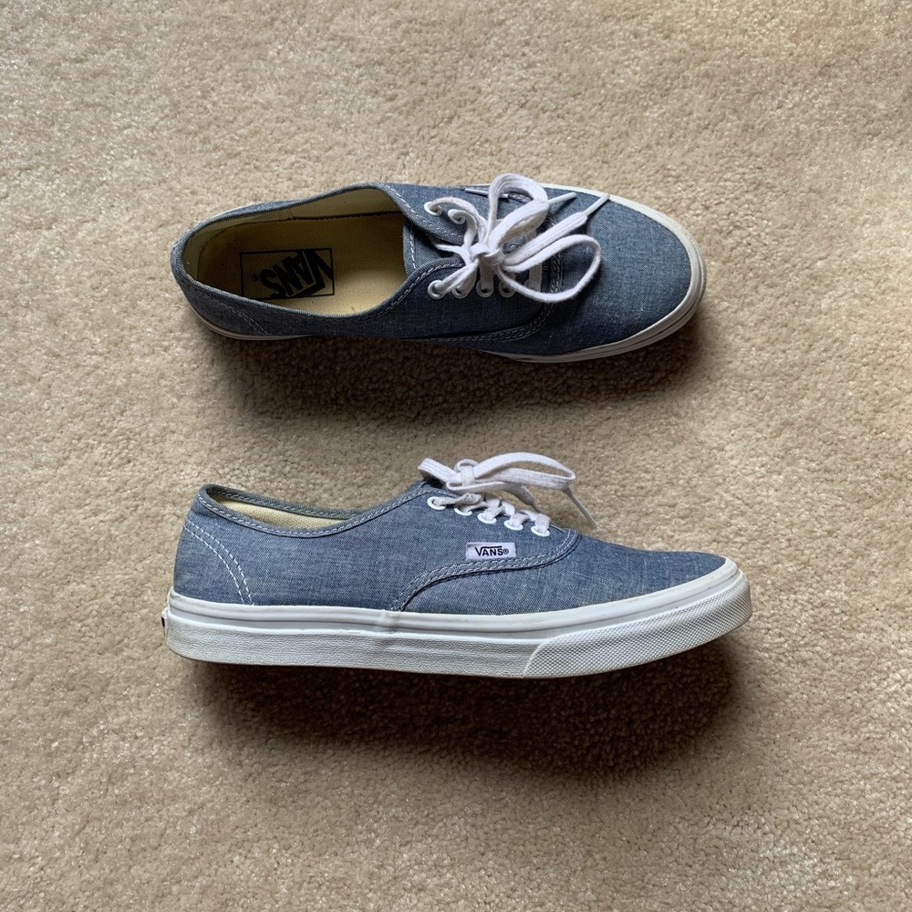 Light-Wash Blue Vans